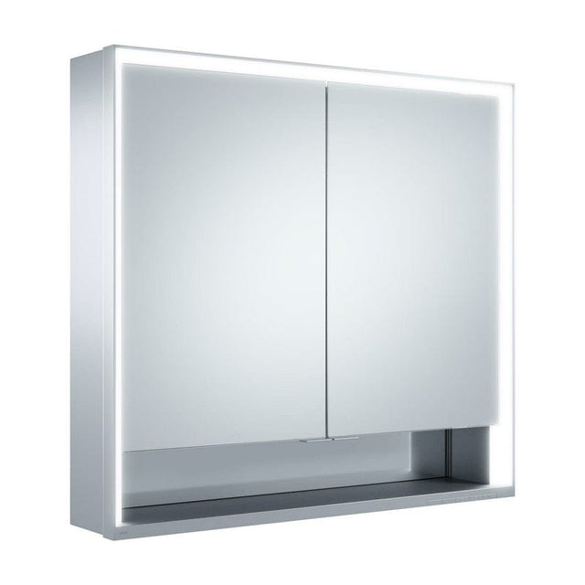 Keuco Royal Lumos Wandvorbau Spiegelschrank 80 x 73,5 cm, offene Ablage