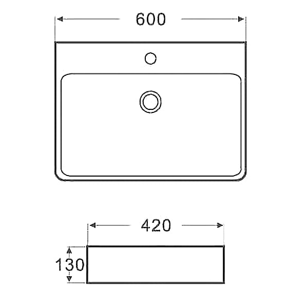 KRONENBACH Cube Opzetwastafel