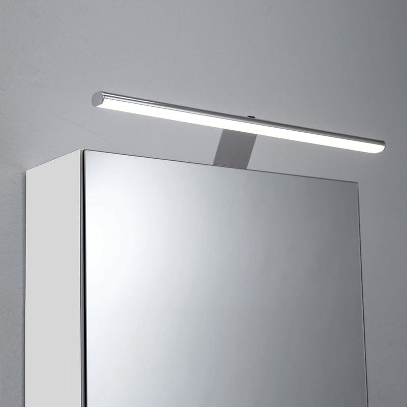 Kronenbach Plana 2.0 Spiegelschrank 90 cm mit 3 Türen und LED-Aufsatzleuchte