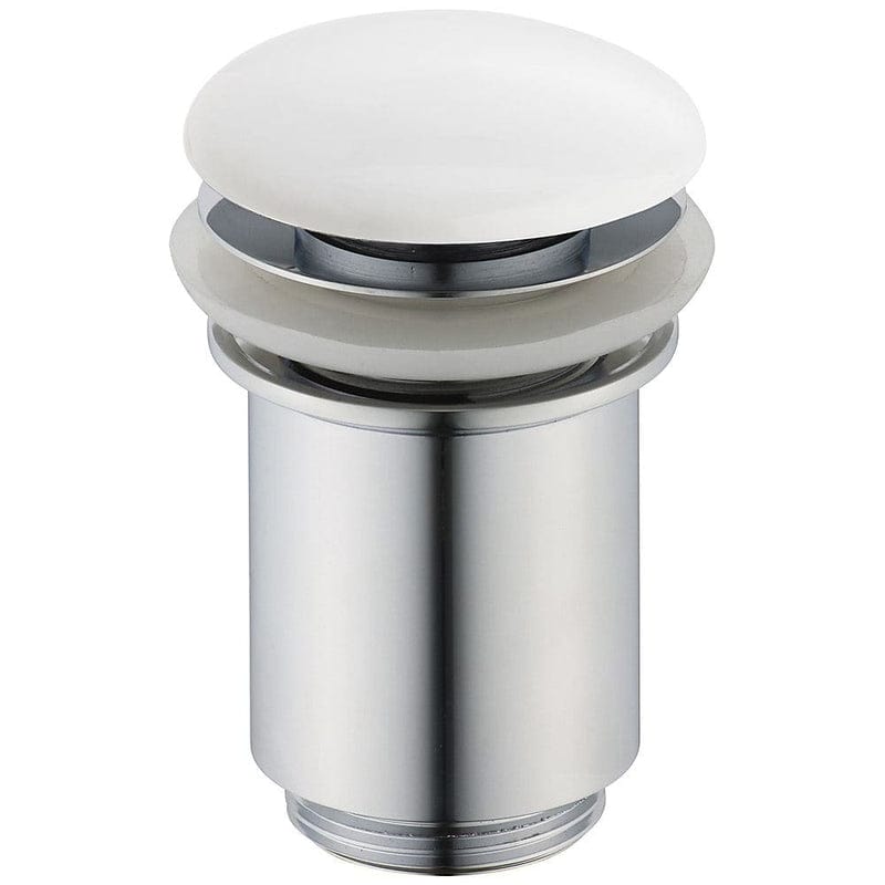 Kronenbach Pop Up Ablaufventil rund, lang, keramische Abdeckung