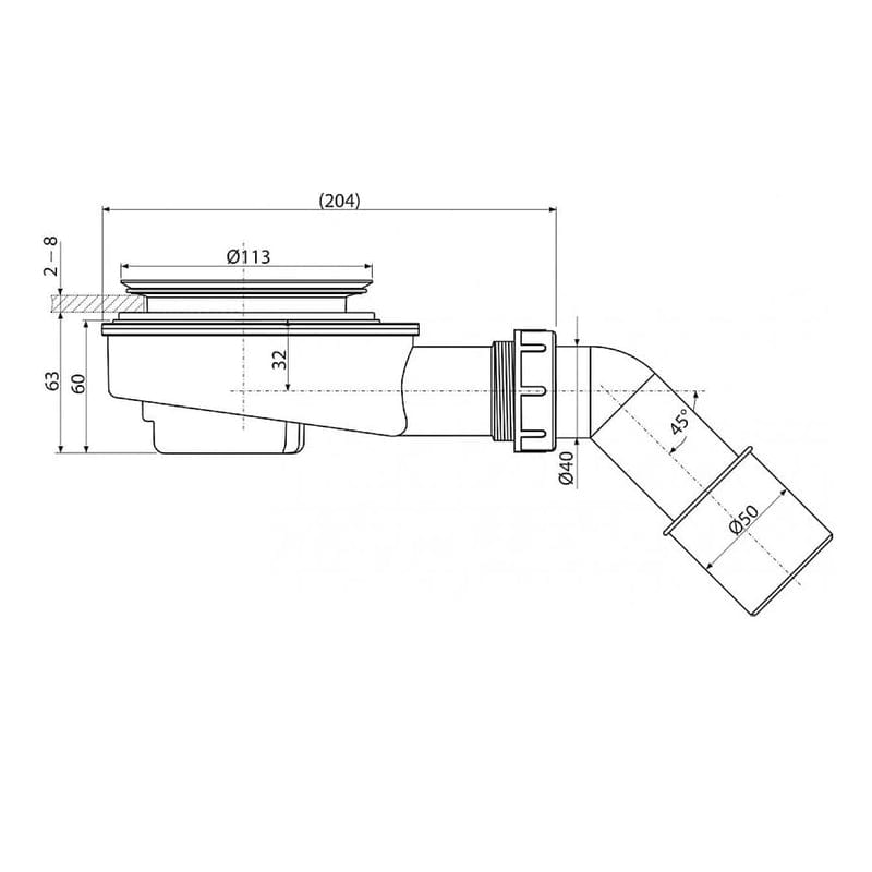 Kronenbach Krontec Duschablauf Ø 9 cm ohne Abdeckhaube