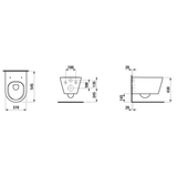 LAUFEN Kartell Wand WC PACK mit Tiefspüler spülrandlos, WC Sitz inkl. Absenkautomatik, EasyFit