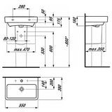 LAUFEN Pro S Compact Waschtisch 55 cm