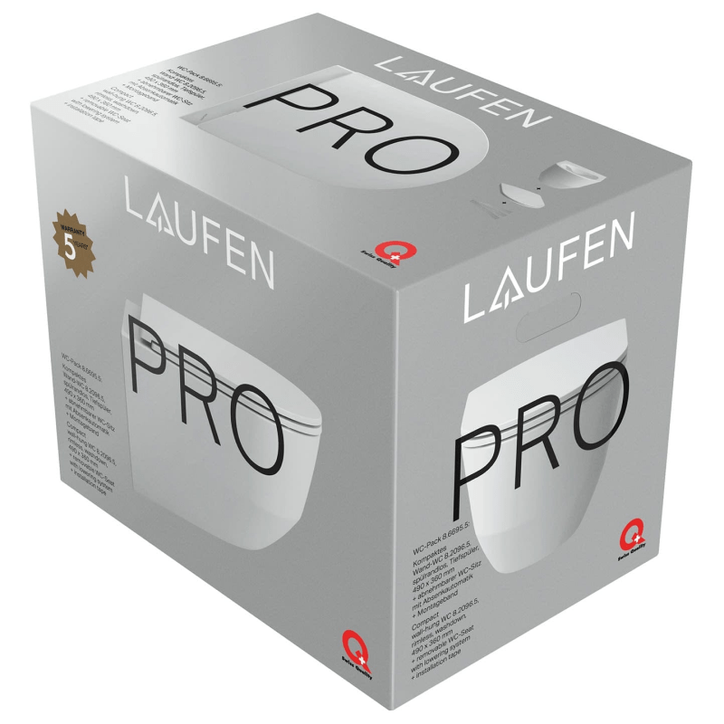 LAUFEN Pro Wand-WC Compact spülrandlos inkl. WC-Sitz