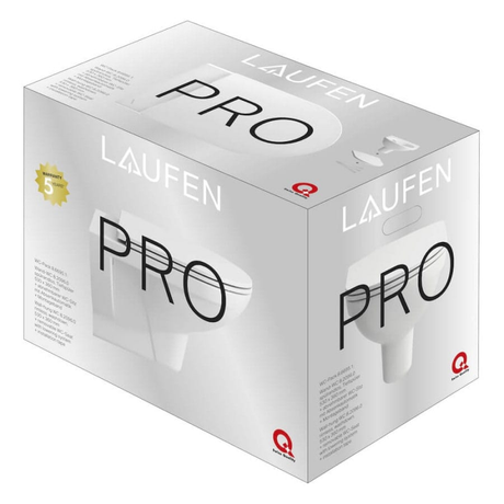 LAUFEN Pro Wand-WC Kombipaket mit WC-Sitz 6/3-Liter