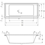 Steinkamp Life Badewanne 180 x 80 cm