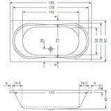 Steinkamp Life Badewanne 190 x 90 cm