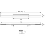 TECE TECEdrainprofile Duschprofil 100 cm