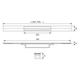 TECE TECEdrainprofile Duschprofil 120 cm