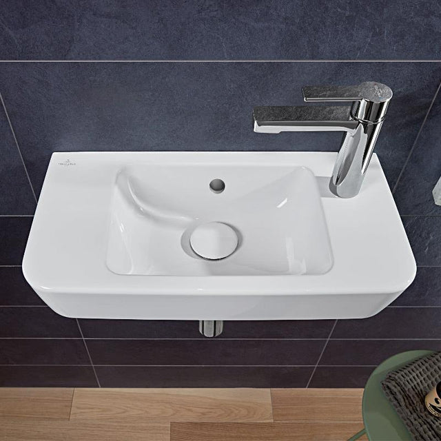 Villeroy & Boch O.novo Handwaschbecken compact 50 x 25 cm mit Überlauf, Hahnloch rechts