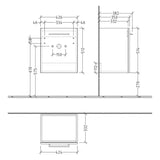 Villeroy & Boch Avento Waschtischunterschrank 43 x 38,4 x 51,4 cm, Türanschlag links