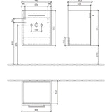 Villeroy & Boch Avento Waschtischunterschrank 43 x 38,4 x 51,4 cm, Türanschlag rechts