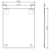 Villeroy & Boch More To See Spiegel 60 x 75 x 2 cm