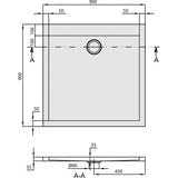 Villeroy & Boch Subway Duschwanne 90 x 90 cm