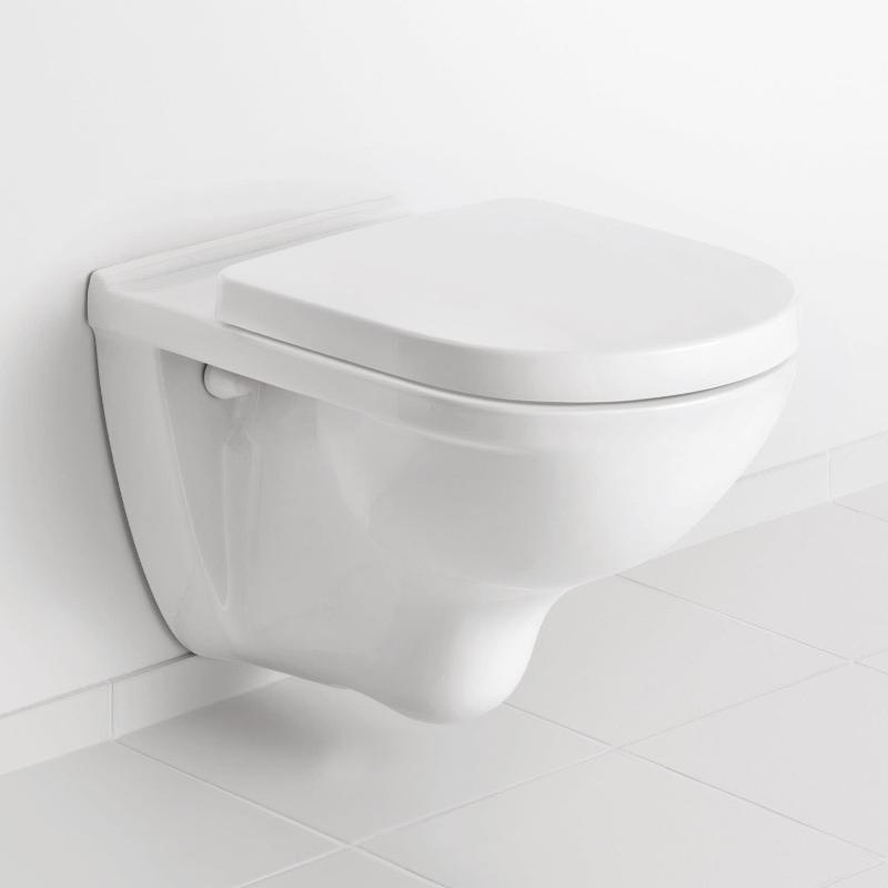 Villeroy & Boch O.novo Wand-Tiefspülklosett Combi-Pack mit WC-Sitz