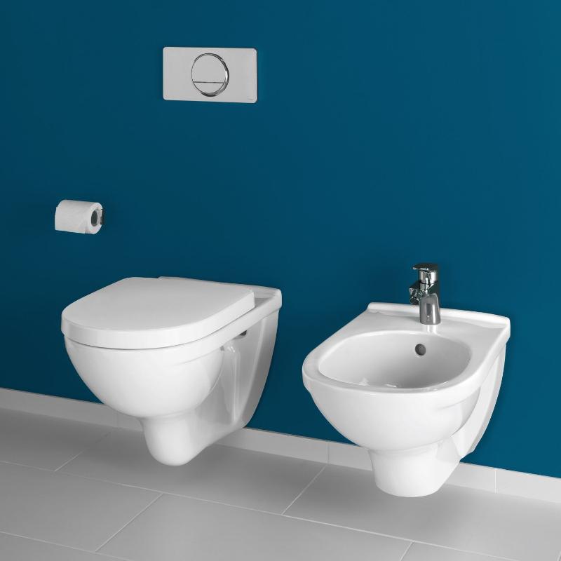 Villeroy & Boch O.novo Wand-Tiefspülklosett Combi-Pack mit WC-Sitz