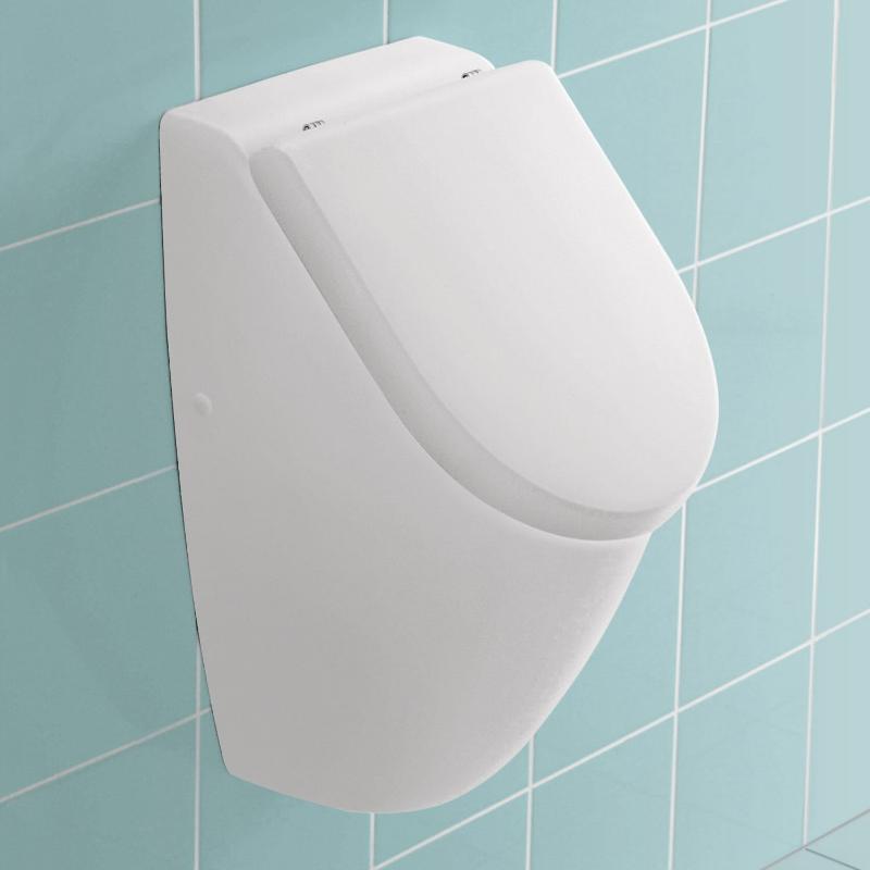 Villeroy & Boch Subway Absaug-Urinal für Deckel, Zulauf verdeckt