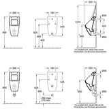 Villeroy & Boch Venticello Absaug-Urinal, für Deckel, DirectFlush, Zulauf verdeckt