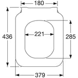 Villeroy & Boch Venticello WC-Sitz SlimSeat LINE