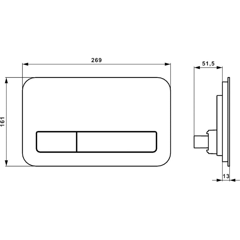 Villeroy & Boch Viconnect Betätigungsplatte 200G