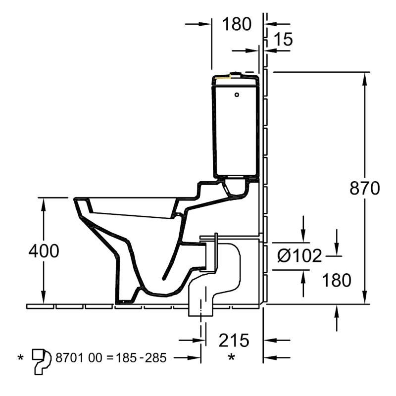 Villeroy & Boch Vario-Abflussbogen