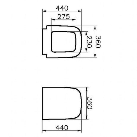 VitrA S20 WC Sitz ohne Absenkautomatik