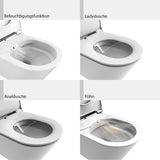 Geberit DuoFix Element für Wand-WC mit Kronenbach Tube Dusch-WC spülrandlos inkl. WC-Sitz