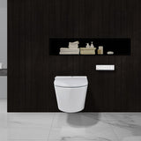 Geberit DuoFix Element für Wand-WC mit Kronenbach Tube Dusch-WC spülrandlos inkl. WC-Sitz