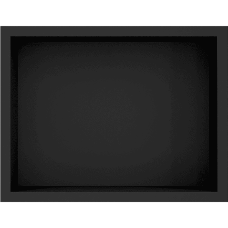 Wandnische Dusche CLARIS, einbaubare Duschablage schwarz