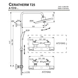 Ideal Standard CeraTherm T25+ Duschsystem Aufputz