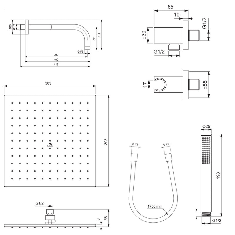 Ideal Standard Ceratherm Navigo Armaturen-Paket 03