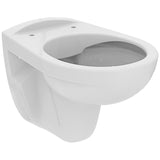 Ideal Standard Eurovit Wandtiefspül-WC, Spülrandlos, mit WC-Sitz