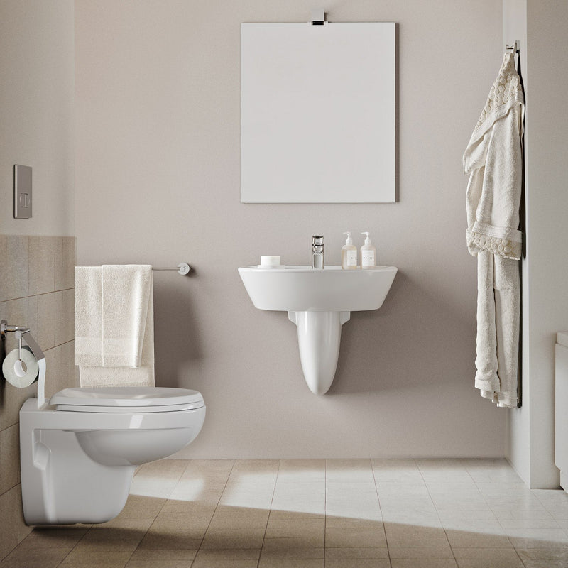 Ideal Standard Eurovit Wandtiefspül-WC, Spülrandlos, mit WC-Sitz