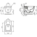 Ideal Standard i.life B Wandtiefspül-WC ohne Spülrand