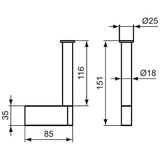 Ideal Standard Connect Reserverollenhalter