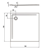 Kaldewei SUPERPLAN 1865-1 Duschwanne 120 x 120 cm