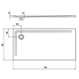 Kaldewei SUPERPLAN 1856-1 Duschwanne 90 x 170 cm