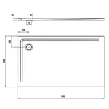 Kaldewei SUPERPLAN 1862-1 Duschwanne 100 x 160 cm