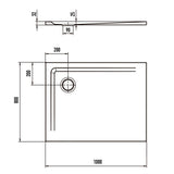 Kaldewei SUPERPLAN 1841-1 Duschwanne 80 x 100 cm