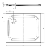 Kaldewei SUPERPLAN CLASSIC 387-1 Duschwanne 75 x 90 cm