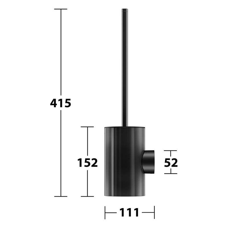 Keuco VIA23 Black Selection Toilettenbürstengarnitur