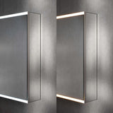 Keuco Royal P94 Aufputz-Spiegelschrank 3-türig 140 x 16 cm, mit LED-Beleuchtung