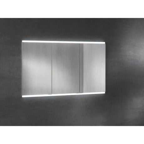 Keuco Royal P94 Unterputz-Spiegelschrank 3-türig 140 x 10,7 cm, mit LED-Beleuchtung