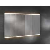 Keuco Royal P94 Unterputz-Spiegelschrank 4-türig 160 x 14,7 cm, mit LED-Beleuchtung