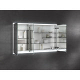 Keuco Royal P94 Unterputz-Spiegelschrank 3-türig 140 x 10,7 cm, mit LED-Beleuchtung