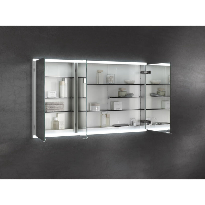 Keuco Royal P94 Unterputz-Spiegelschrank 3-türig 140 x 14,7 cm, mit LED-Beleuchtung