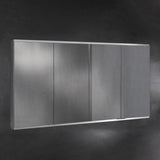 Keuco Royal P94 Aufputz-Spiegelschrank 4-türig 160 x 12 cm, mit LED-Beleuchtung