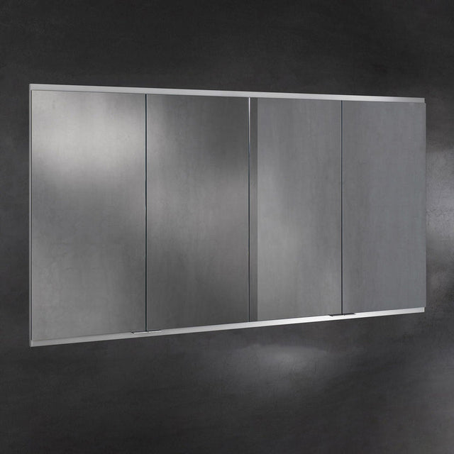 Keuco Royal P94 Unterputz-Spiegelschrank 4-türig 160 x 10,7 cm, mit LED-Beleuchtung