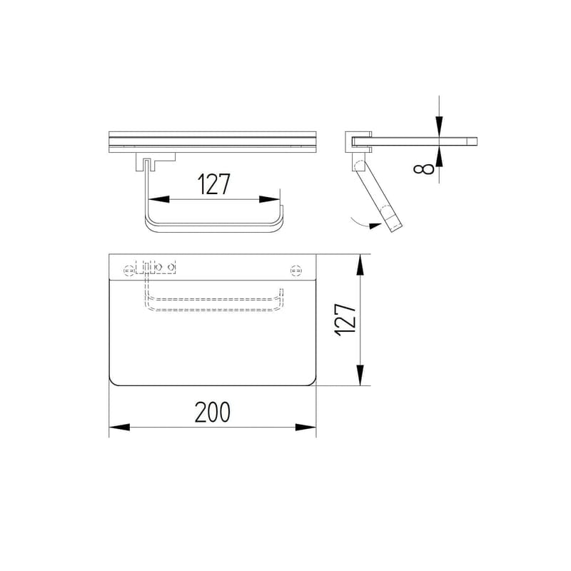 Kronenbach Plana 2.0 Papierhalter mit Ablage