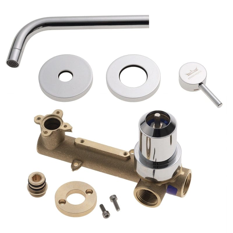 Kronenbach Lima 2.0 Waschtisch-Wandarmatur 17,5 cm inkl. Grundkörper